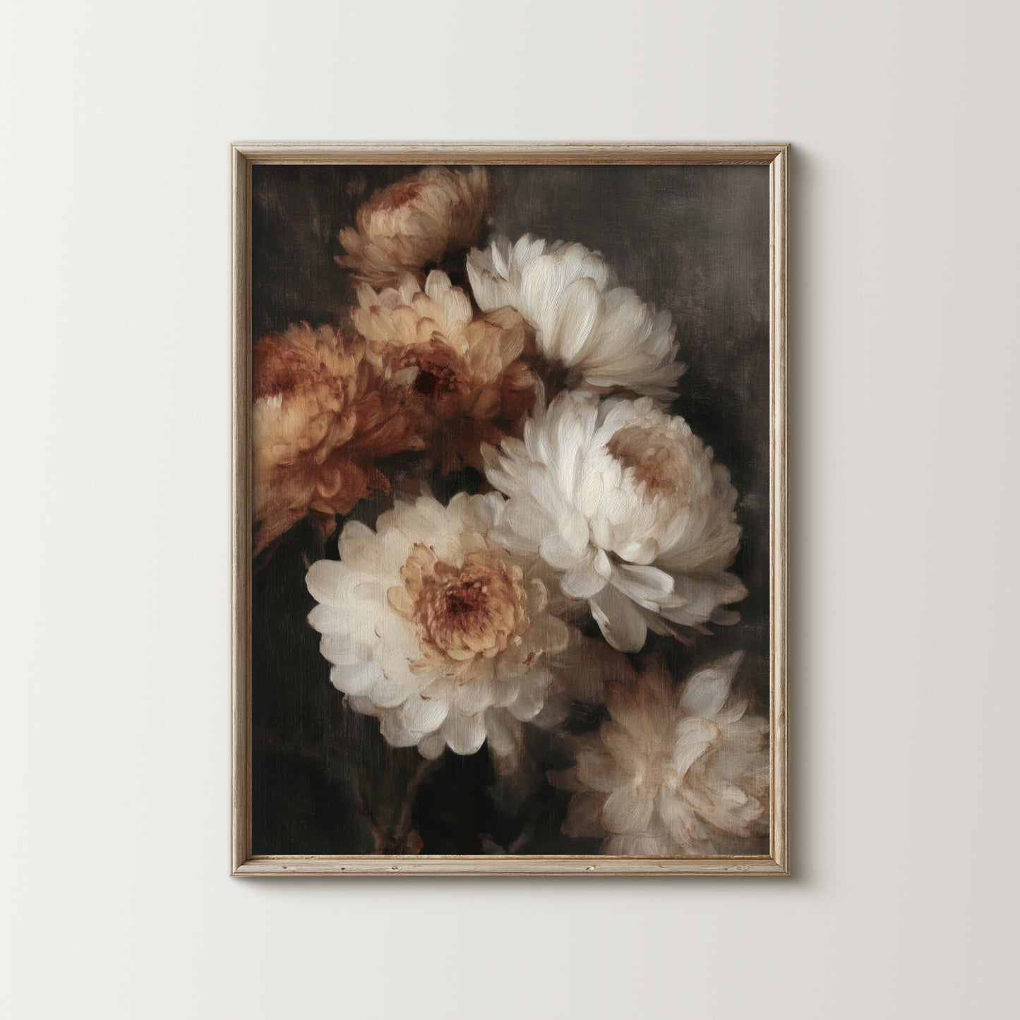 Moody Autumn Floral Art Print (Digital Download)