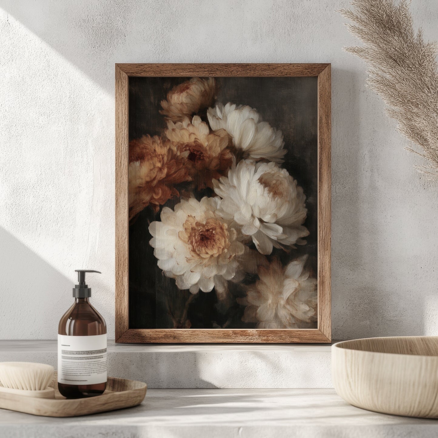Moody Autumn Floral Art Print (Digital Download)