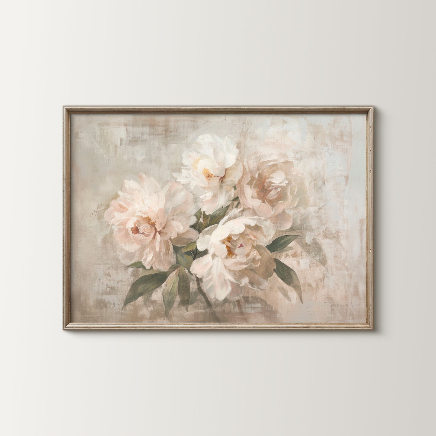 Muted Peony Floral Print (Digital Download)